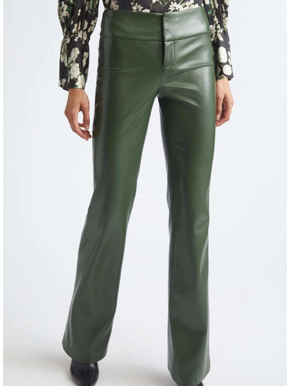 ALICE + OLIVIA Olivia Faux Leather Bootcut Pants